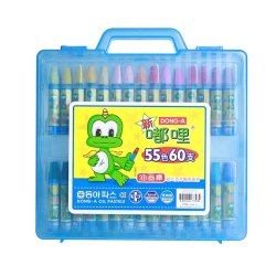 Lápis Oil Pastels Dooly Conjunto Mala com 60 cores 1601014