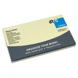 Bloco Notas Aderentes 075x125mm Amarelo 100 Folhas 162565501