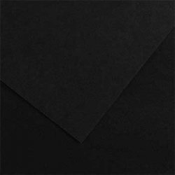 Cartolina 50x65cm Preto 185g 1 Folha Canson 17240245