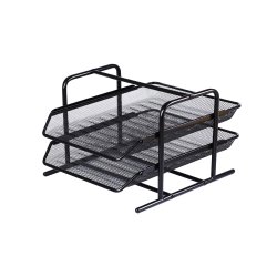 Tabuleiro Secretária 2 Gavetas Rede Preto 57422517