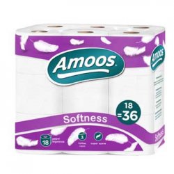 Papel Higiénico Doméstico 30mts 3Fls 50g Softness 18 Rolos 6501045