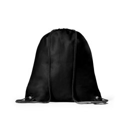 Saco Mochila Non-Woven 37x41cm com Ilhós Preto 6701872