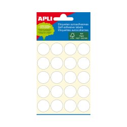 Etiquetas Redondas 19mm Branco Apli 2663 120un APL02663