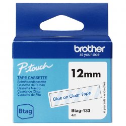 BTAG133 Brother BTAG-133 - Azul em claro - Rolo (1,2 cm x 4 m) 1 cassete(s) caixa pendurada - fita de etiqueta