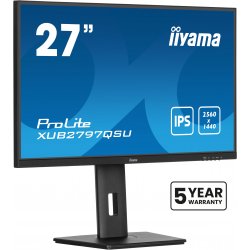 XUB2797QSU-B2 iiyama ProLite XUB2797QSU-B2 - Monitor LED - 27" - 2560 x 1440 QHD @ 100 Hz - IPS - 300 cd/m² - 1300:1 - 1 ms - H