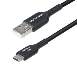 USB2AC15CMBK StarTech.com 6in (15cm) USB-A to USB-C Charging Cable, Charger Cord - Cabo USB - USB (M) para USB-C (M) - USB 2.0 