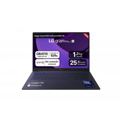 16Z90TS-G.AU99B LG gram Pro 16Z90TS-G.AU99B - Intel Core Ultra 9 - 288V / até 5.1 GHz - Win 11 Home - Intel Arc Graphics 140V -