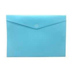 Bolsa Envelope A4 Fecho Velcro Plástico Turquesa Mate 1003863