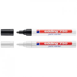 Marcador Grosso Edding 750 2-4mm 2 Cores 2un 1301233