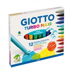 Marcador Feltro 012un Giotto Turbo Maxi 130454000