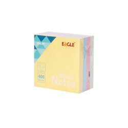Bloco Notas Aderentes 075x075mm Eagle Pastel Cubo 400 Folhas 1621057