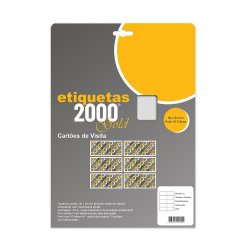 Cartões Visita 86x54mm 210g InkJet 10Fls Marmoreado 100un 199Z17932