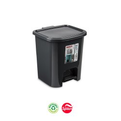 Contentor 07,5L WC Cube Preto com Pedal 5712804