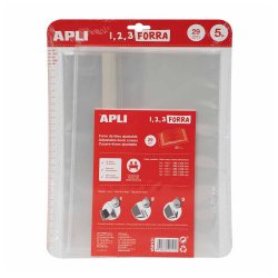 Forra Livros Ajustável 290x530mm 75mic Apli 5un APL16913