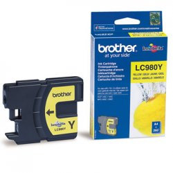 Tinteiro Brother LC980Y Amarelo 4,8ml 260 Pág. BROLC980Y