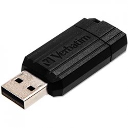 Pen Drive USB-A 2.0 032GB VERBATIM PINSTRIPE Preto VER49064