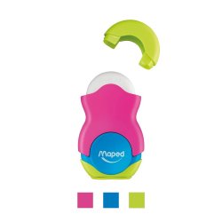 Afia Lápis 1 Boca c/Depósito+Borracha Maped Colorido 1un 10149113