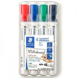 Marcador Quadros Brancos Lumocolor 351 WP 2mm 4 Cores 4un 1321090