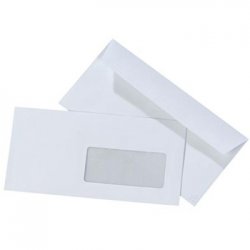 Envelopes 110x220mm DL c/Janela Branco 090g Laser 500un 1611018