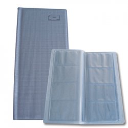 Porta Cartões Visita 72 Cartões Cinza 176Z28570