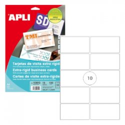 Cartões Visita 89x51mm 250g InkJet/Laser Mate 10Fls 100un APL10610