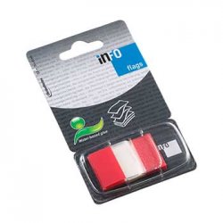 Separadores Film Adesivos 25x43mm Vermelho 50un 162772874