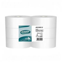 Papel Higiénico (Jumbo) 350mts 2Fls 30g Amoos 6un 6501068