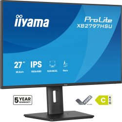 XB2797HSU-B1 iiyama ProLite XB2797HSU-B1 - Monitor LED - 27" - 1920 x 1080 Full HD (1080p) @ 120 Hz - IPS - 350 cd/m² - 1500:1 