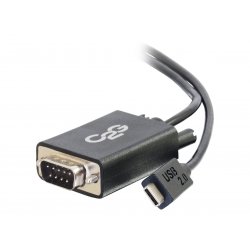 CG29470 C2G USB C to DB9 Serial Adapter Cable - USB C 2.0 - M/M - Cabo USB/serial - DB-9 (M) para USB-C (M) - conector C revers