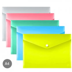 Bolsa Envelope A4 Fecho Botão Plástico Sortido 1un 1002992