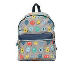 Mochila Escolar Clássica PLAY ME Monster 40x30x18cm 170128376