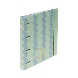 Dossier A4 FLOWERS Waves c/Recarga Pautado + Separadores 1un 170129687