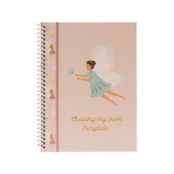 Caderno Espiral A4 Pautado FAIRIES Rose 80Fls 1un 173128734