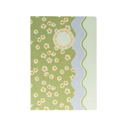 Caderno Agrafado A4 Quadriculado FLOWERS Waves 48Fls 1un 173129755