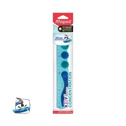 Régua Plástico 20cm Maped Kidy Learn Concentration 193277900