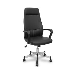 Cadeira Direção Giratória Opti520 Semi-Pele Pret 5653048