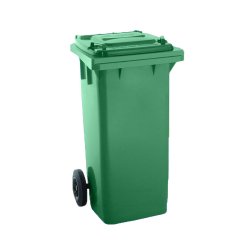 Contentor 120L Plástico 2 Rodas Verde c/ Tampa Verde 57172516