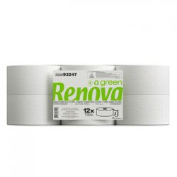 Papel Higiénico (Jumbo) 075mts 2Fls 34g Renova Green 12un 6501061