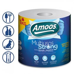 Rolo Multiusos 070mx22cm 63g 3Fls AMOOS Strong 1un 6531045