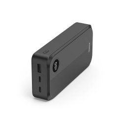 Powerbank 20000mAh USB-A 1 Porta + USB-C 2 Portas Preto HAM201755