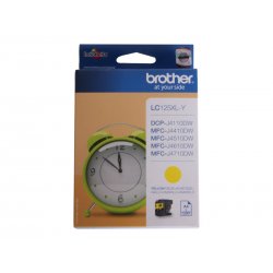 LC125XLY Brother LC125XLY - Super High Yield - amarelo - original - tinteiro - para Brother DCP-J4110DW