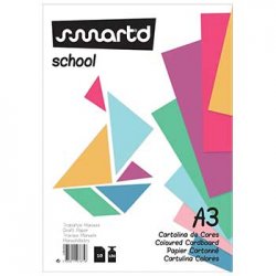 Bloco Cartolina A3 Cores Sortidas 180g 10 Folhas 1085606