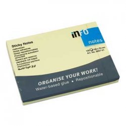 Bloco Notas Aderentes 100x075mm Amarelo 100 Folhas 162565701