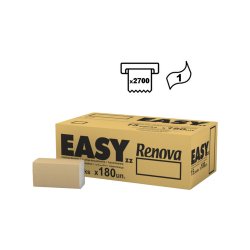 Toalhas Mão ZigZag 19x21,5cm 1F Renova Easy Natural 2700un 6521047