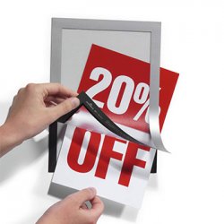 Moldura Adesiva A5 Duraframe 487123 Cinza 2un 1004871-23