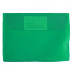 Bolsa Envelope A5 PVC Visor Transparente Verde 10un 100Z28002