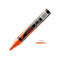 Marcador Giz UNI PWE-5M 1,8-2,5mm Laranja Fluorescente 1un 1293261/UN