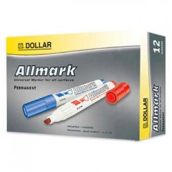 Marcador Permanente Grosso Allmark UMS2 2mm Azul 12un 1301075