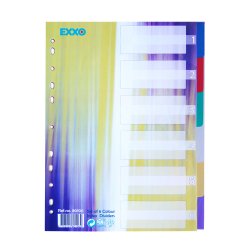 Separadores A4 Plástico Cores Sortidas 6un 1721090