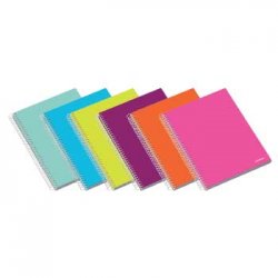 Caderno Espiral A5 Quadric. 70g Ambar School Sortido 100Fls 1734780210
